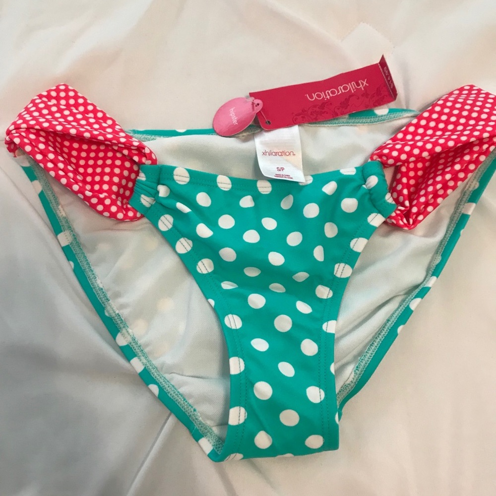 POLKA DOT BIKINI BOTTOM SIZE SMALL NWT
